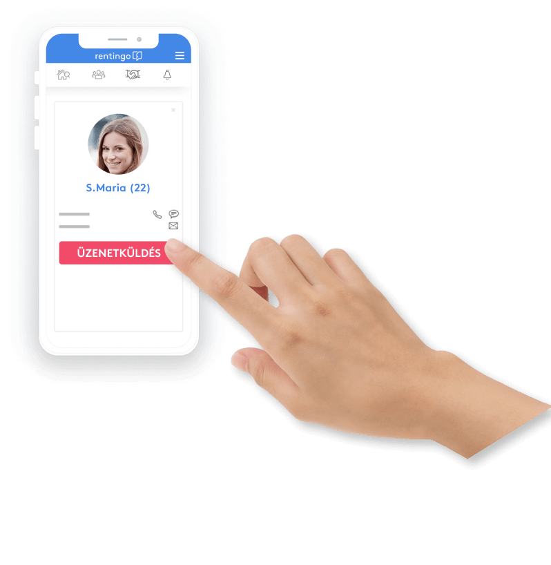 phone with hand
